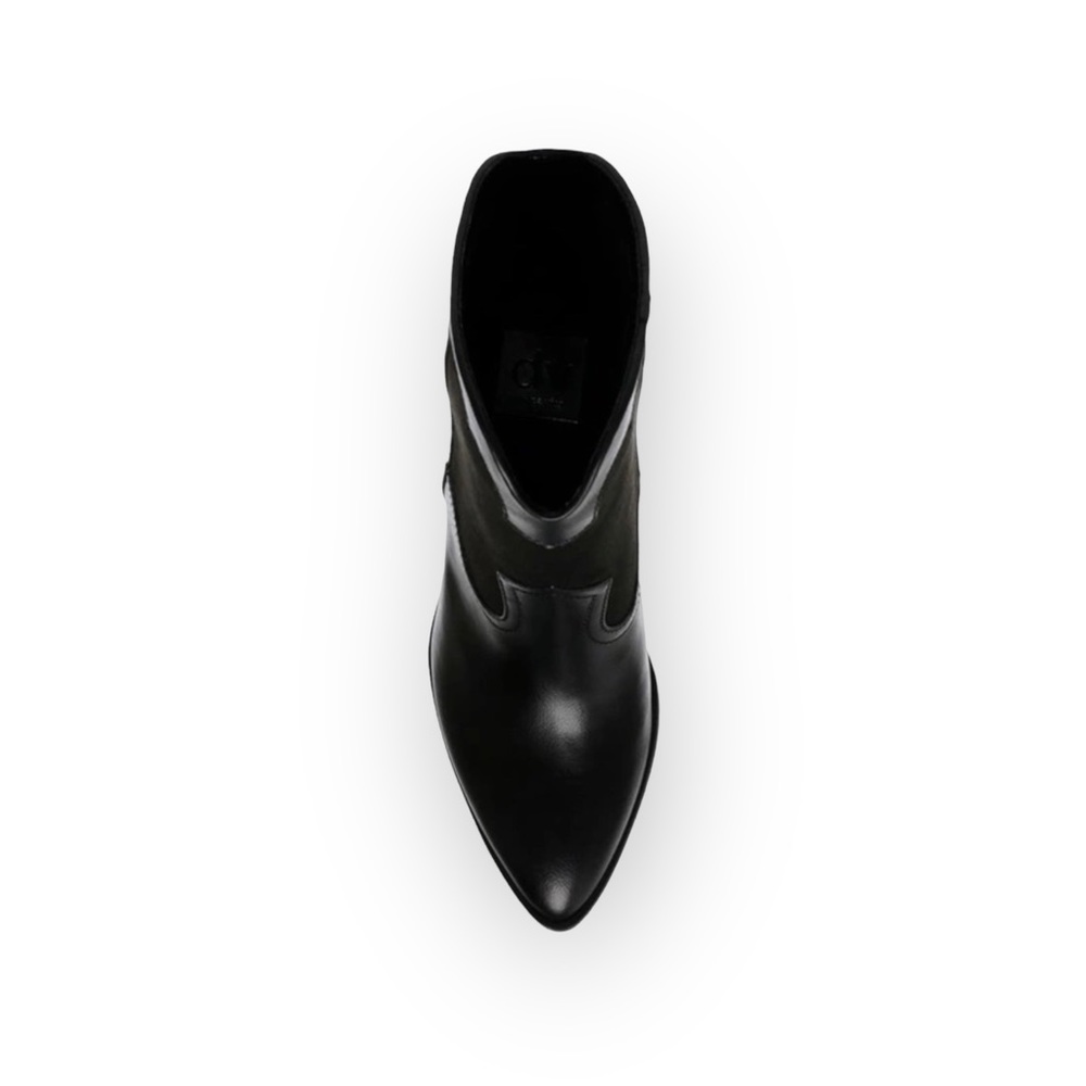 new Dolce Vita ⌘ Nichole Western Chunky Heel Sleek Cowboy Boot ⌘ Black ⌘ 6.5M - Picture 2 of 16